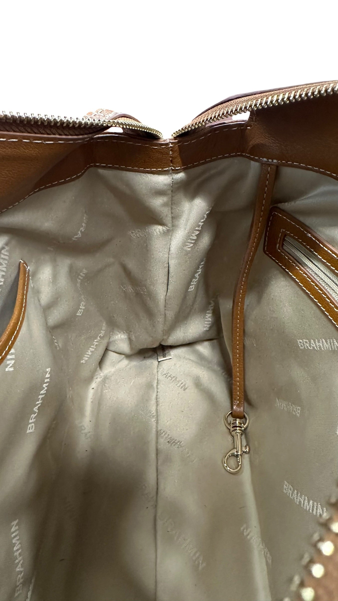Handbag Designer By Brahmin, Size: Small