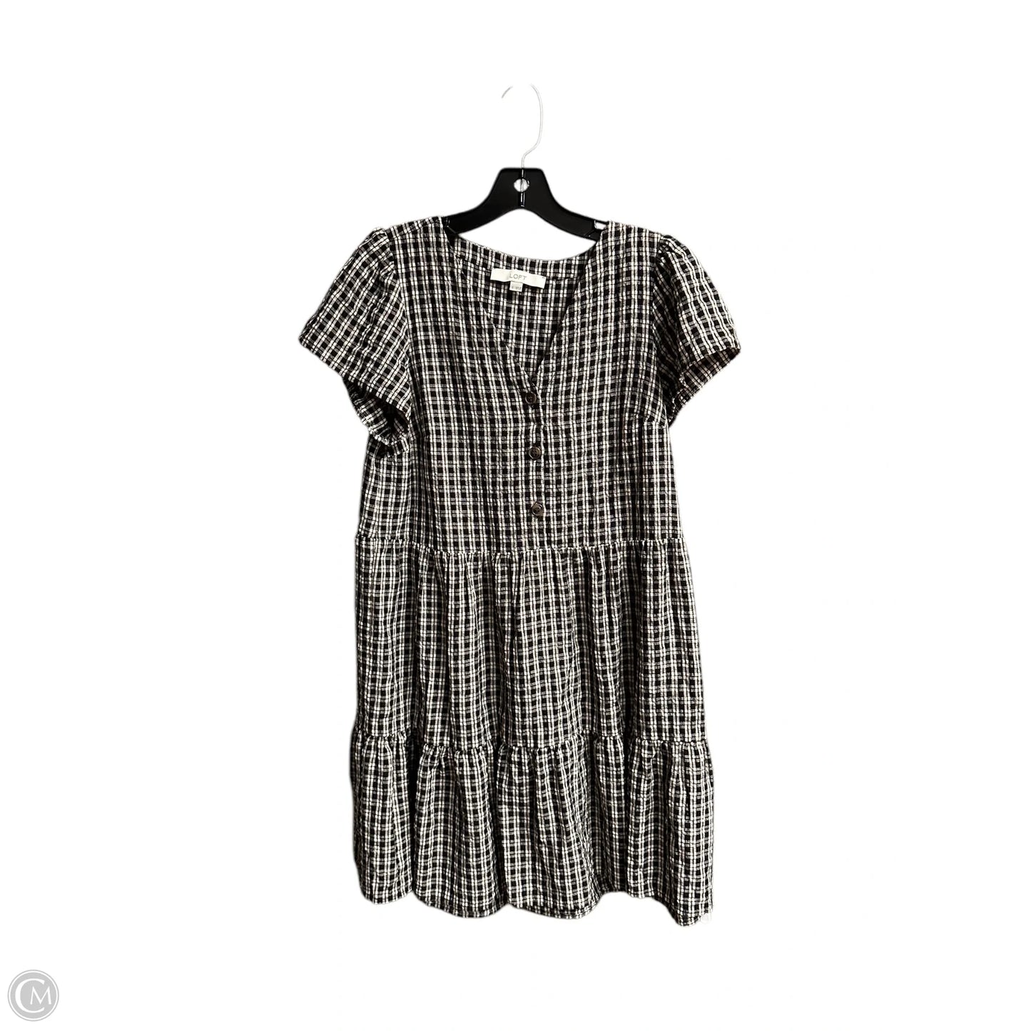 Dress Casual Short By Loft In Checkered Pattern, Size: S