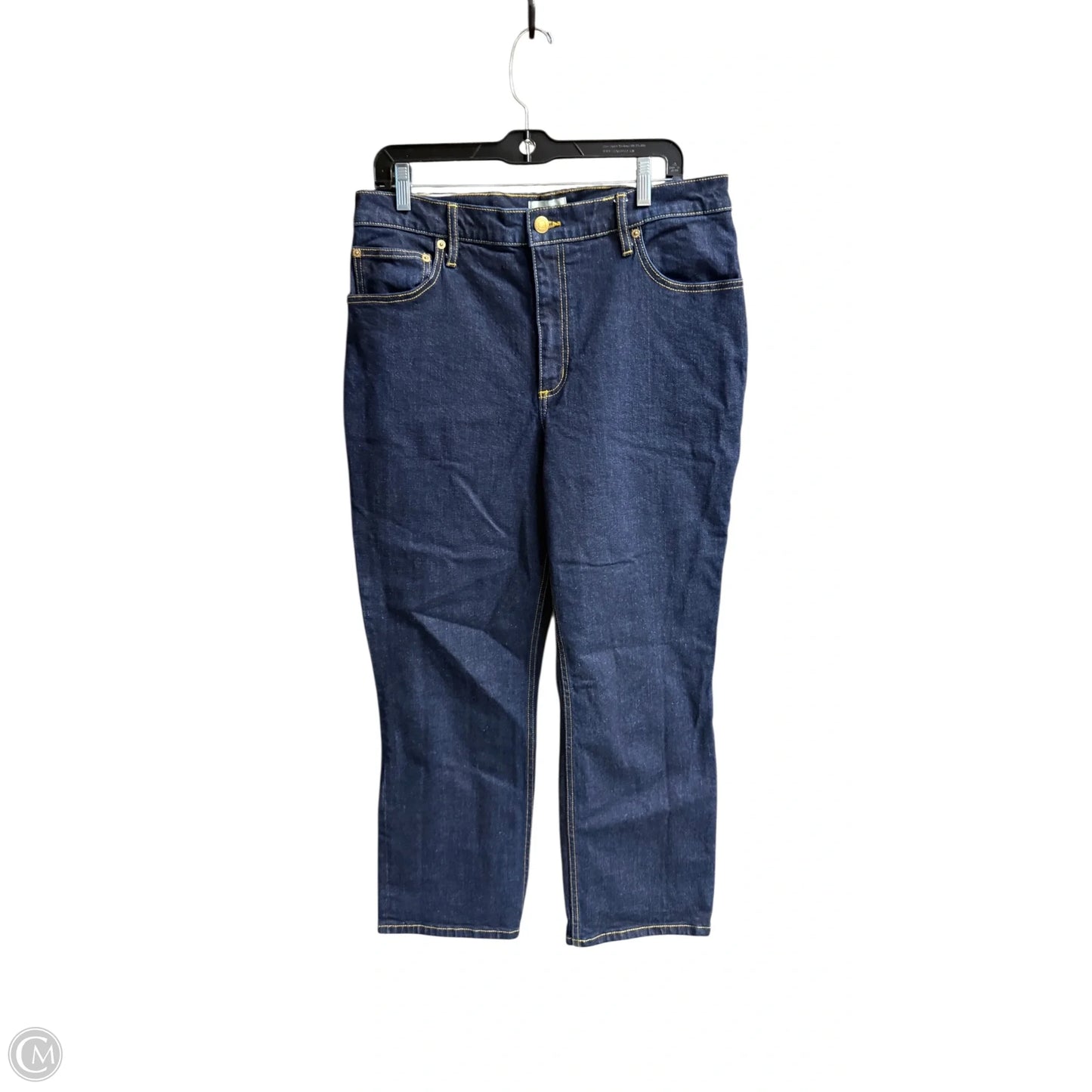Jeans Designer By Tory Burch In Blue Denim, Size: 12