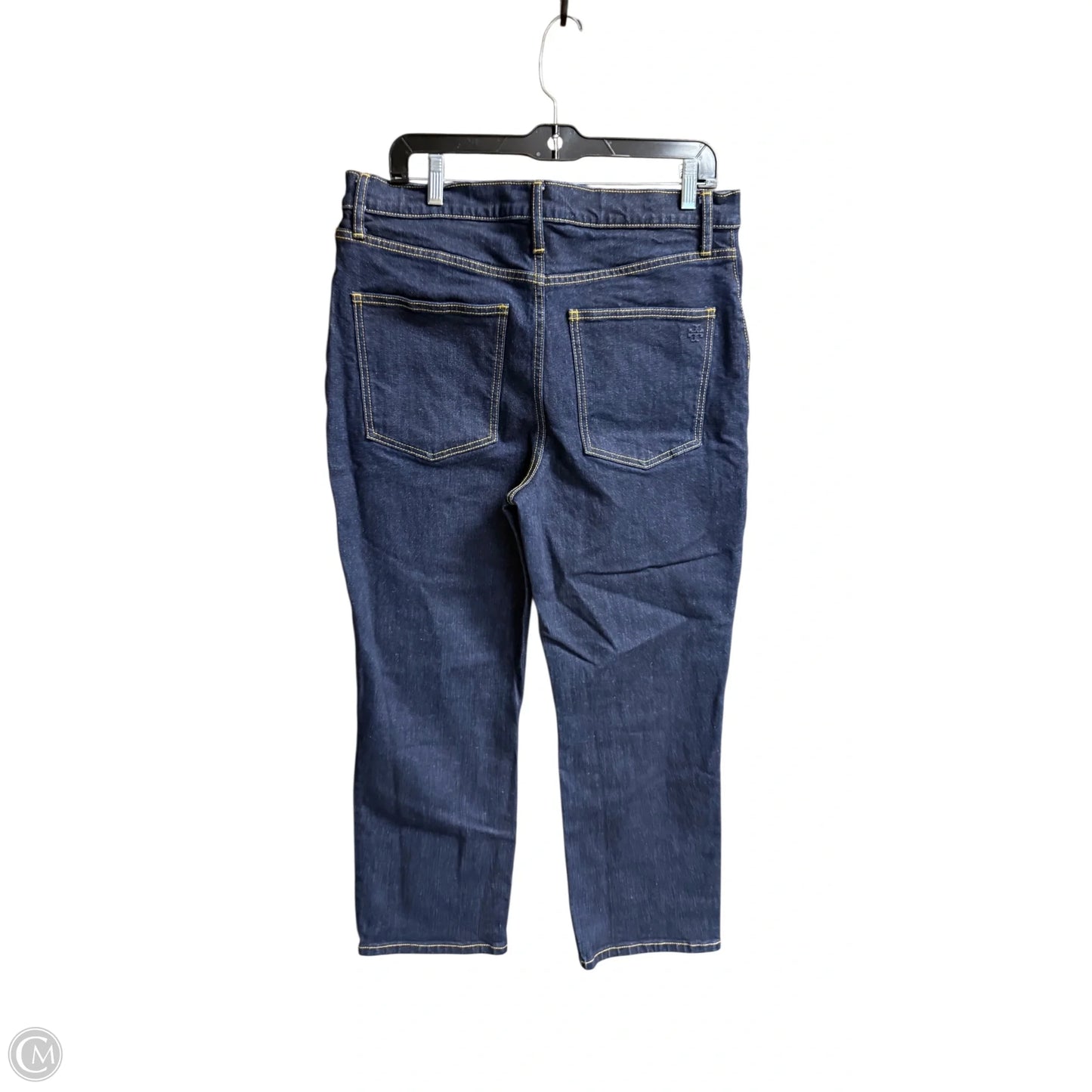 Jeans Designer By Tory Burch In Blue Denim, Size: 12