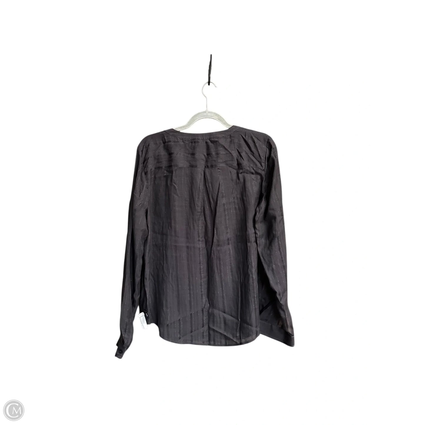 Blouse Long Sleeve By Loft In Black, Size: L