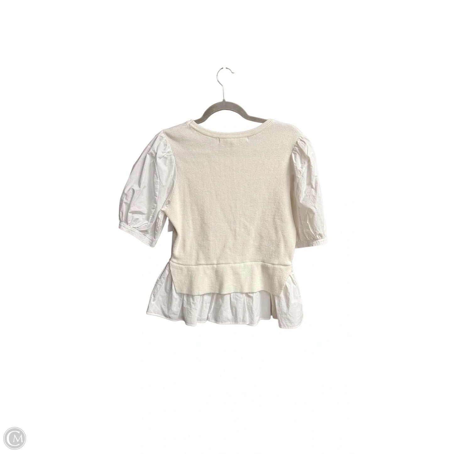 Top Short Sleeve By English Factory In White, Size: S