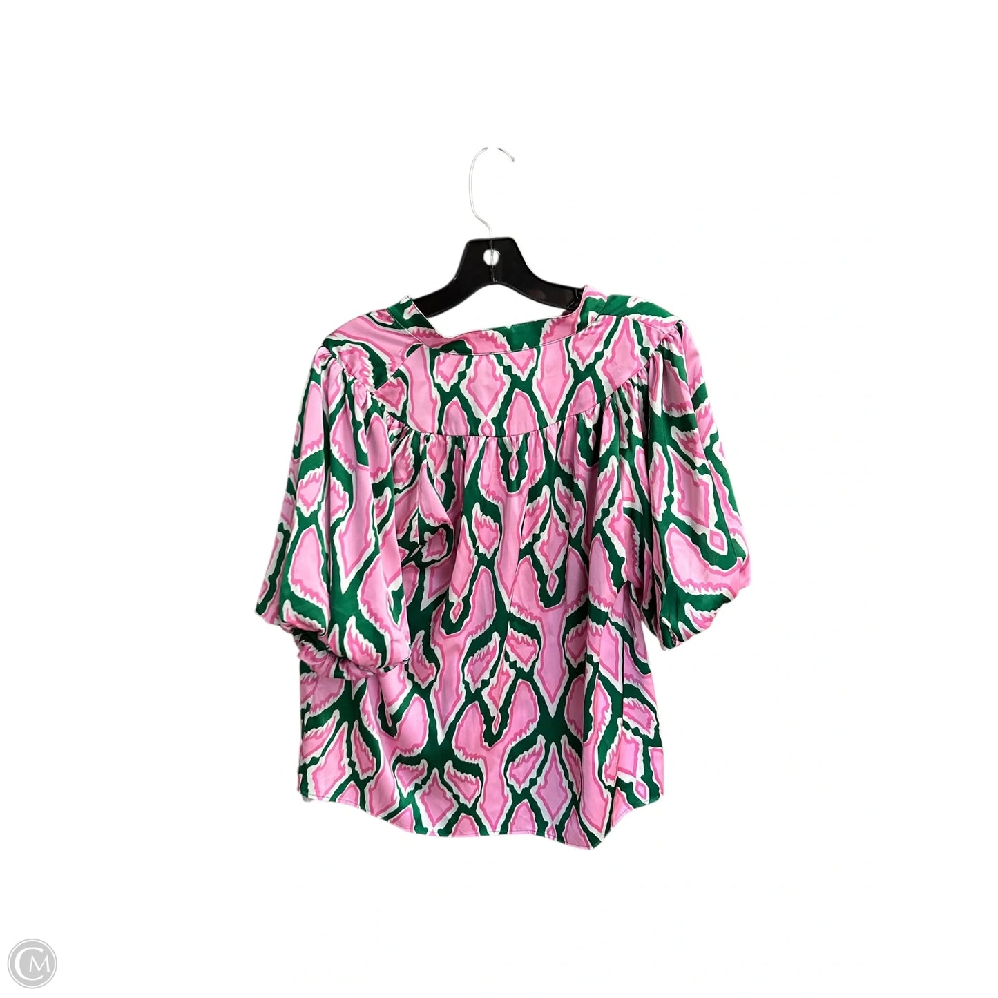 Top Short Sleeve By Thml In Green & Pink, Size: S