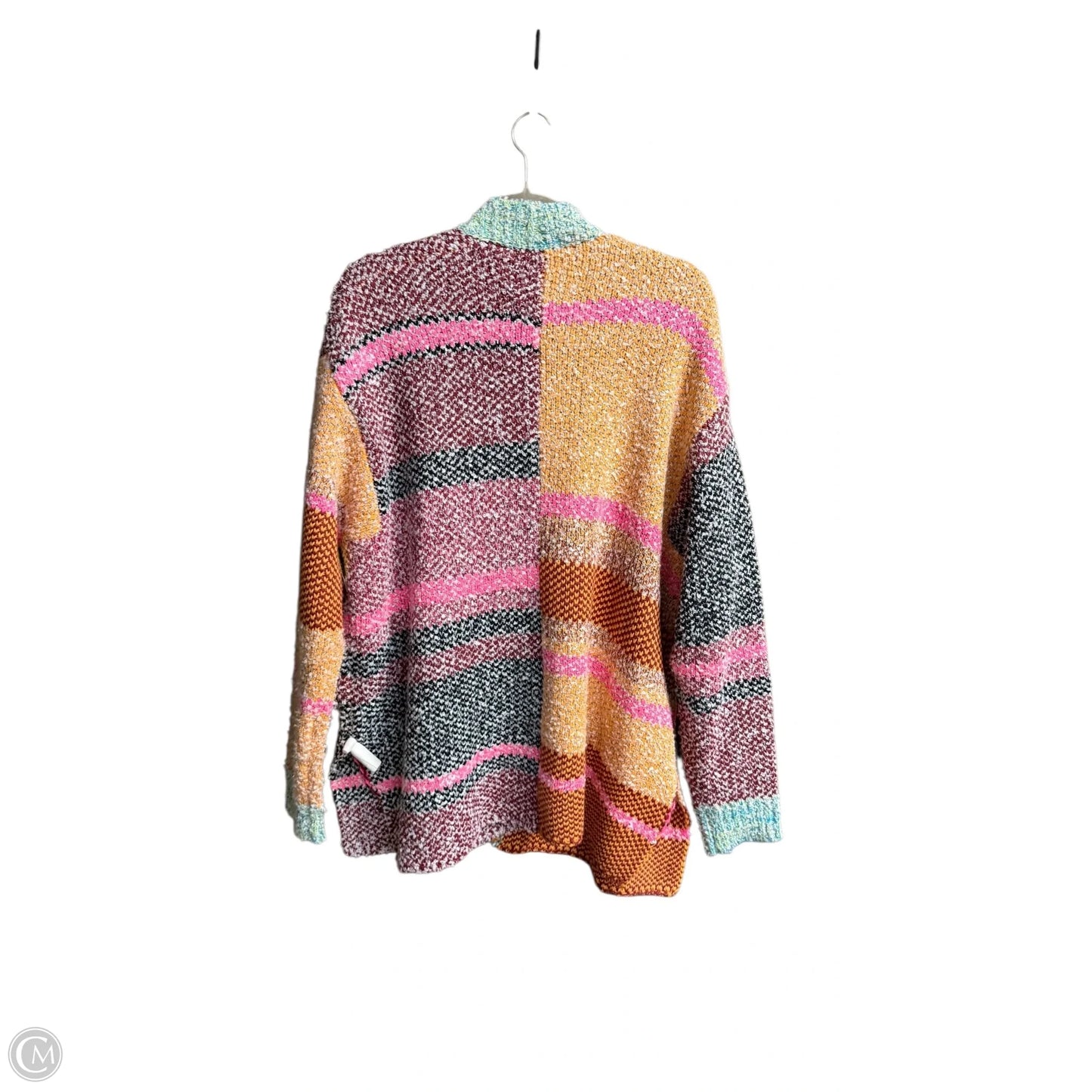 Sweater Cardigan By Clothes Mentor In Multi-colored, Size: M