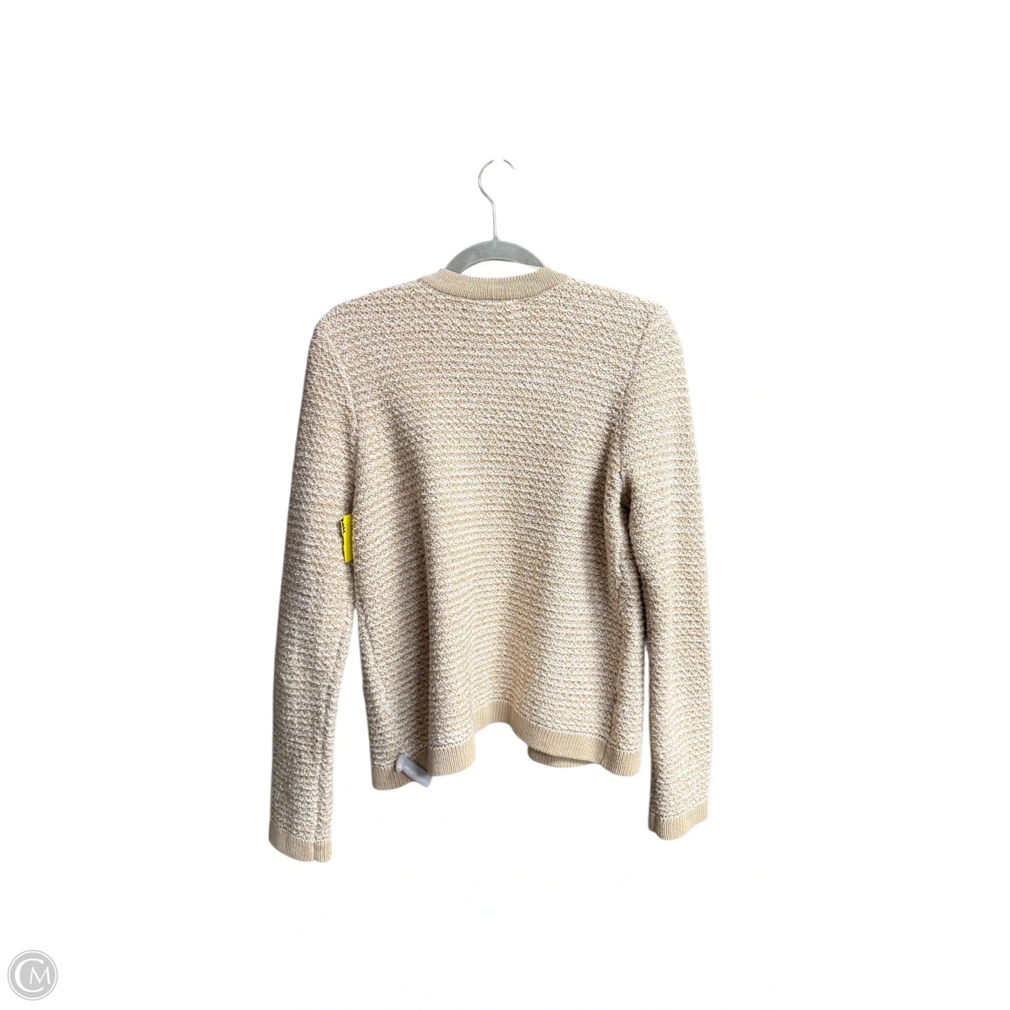 Sweater Cardigan By Loft In Beige, Size: M