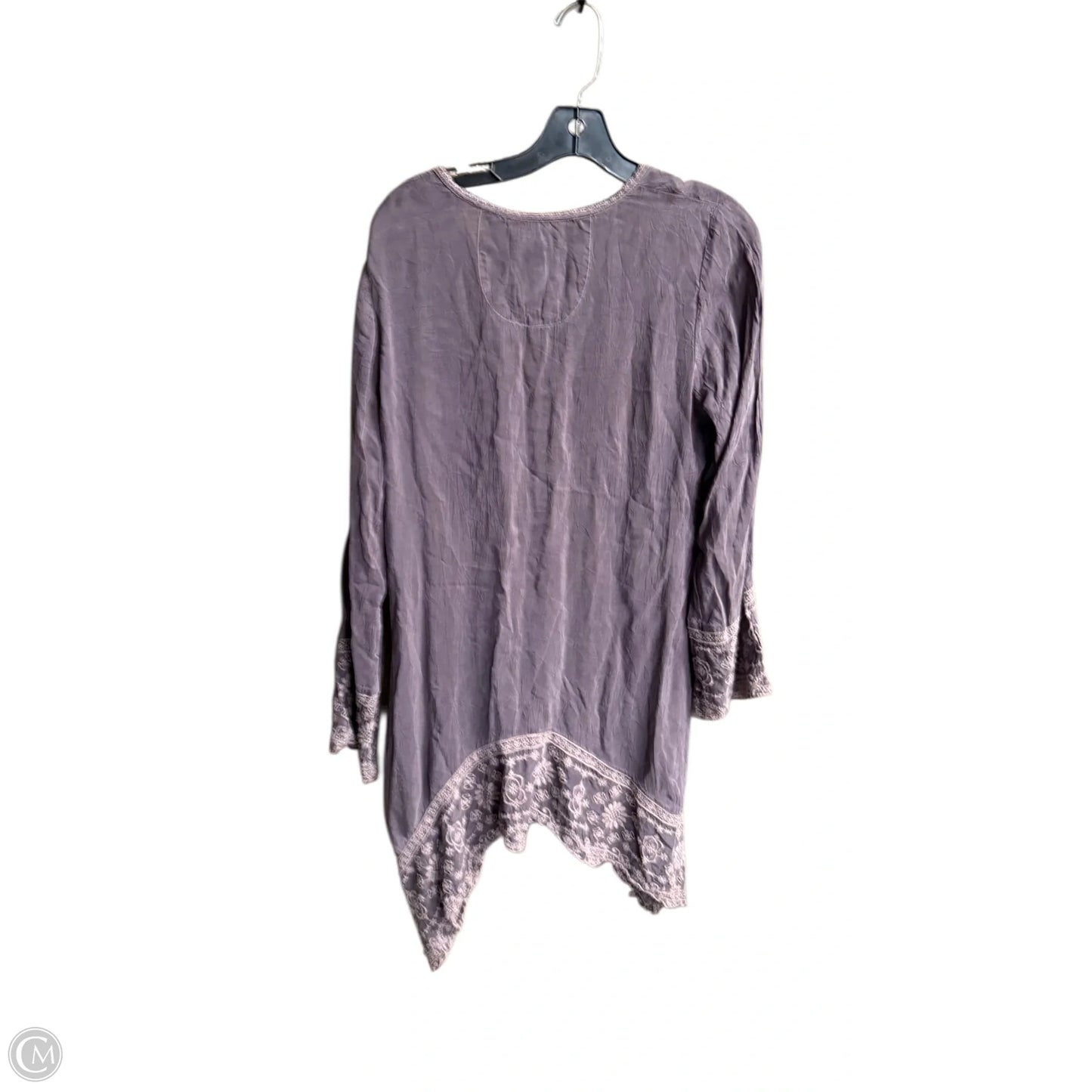 Top Long Sleeve By Johnny Was In Grey, Size: S