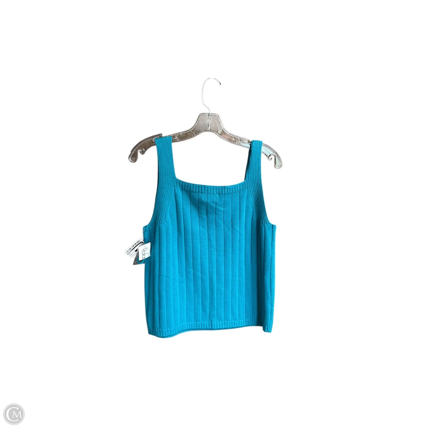 Top Sleeveless By Rafaella In Teal, Size: M