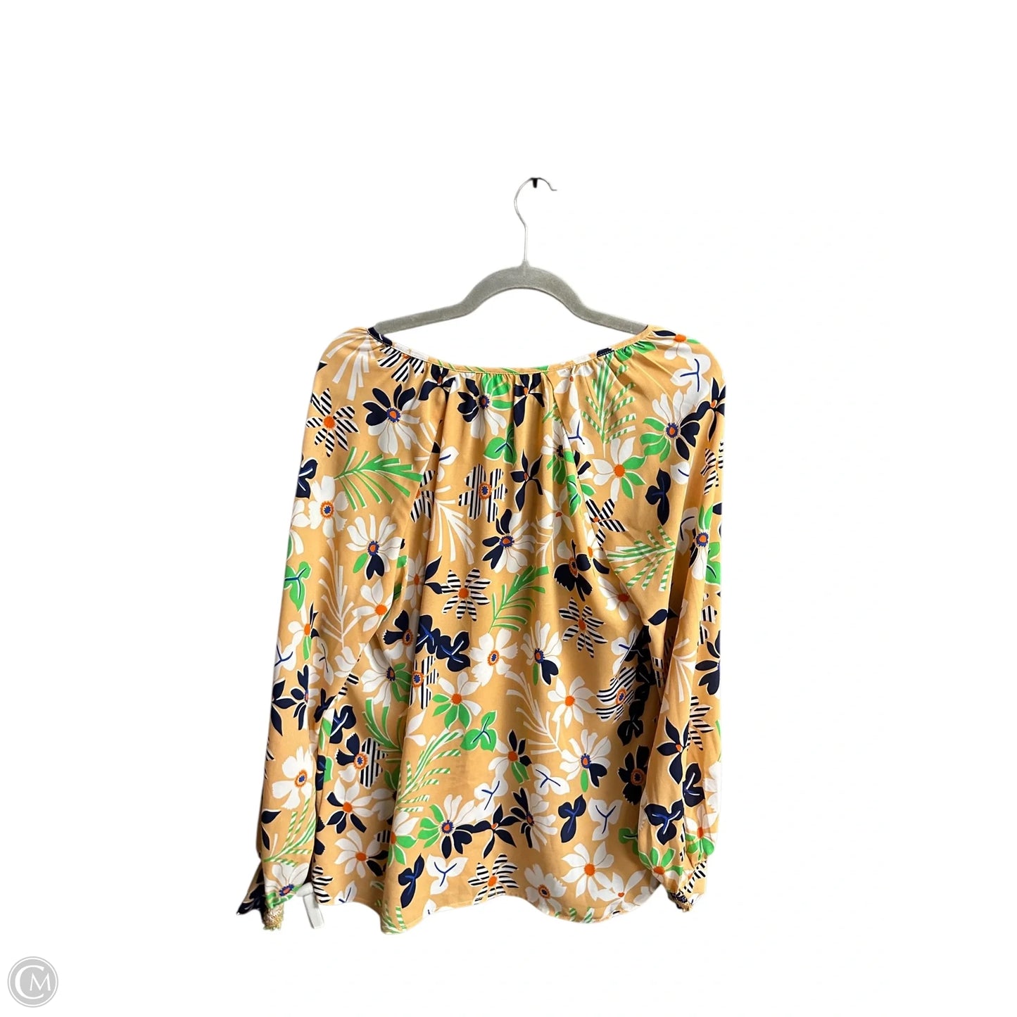 Top Long Sleeve By Cabi In Peach, Size: S