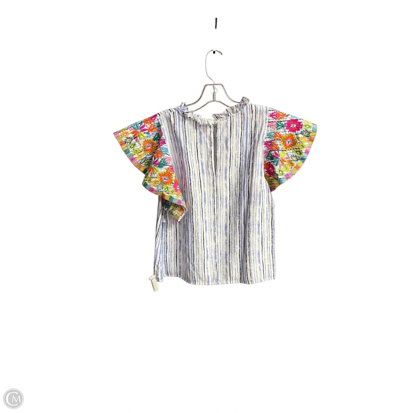 Top Short Sleeve By Thml In Striped Pattern, Size: S