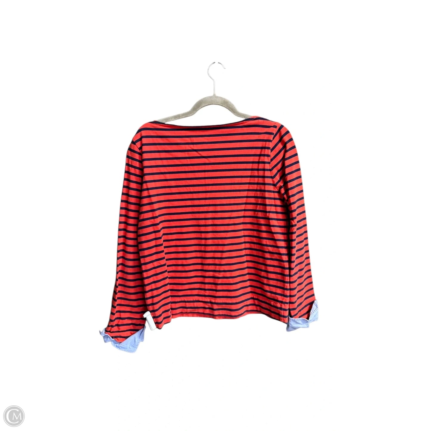 Top Long Sleeve By J. Crew In Striped Pattern, Size: M