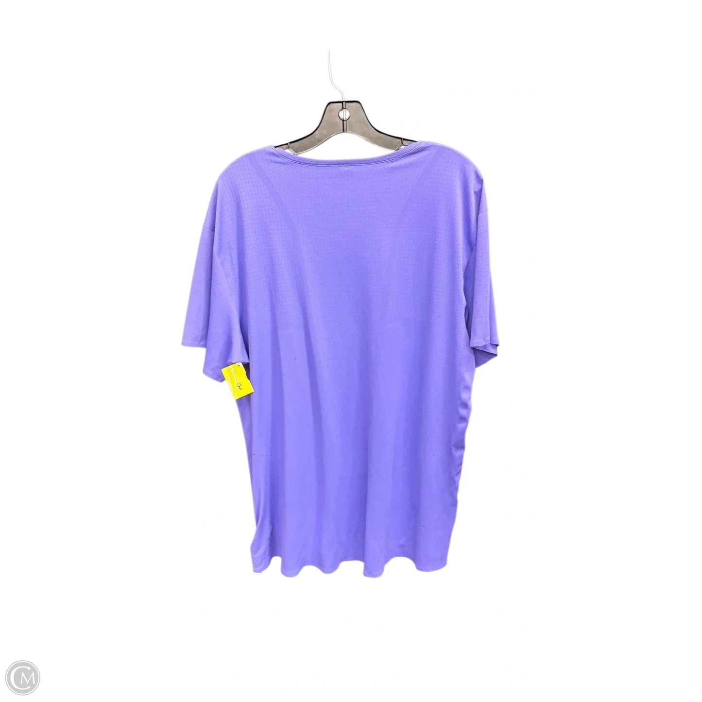 Athletic Top Short Sleeve By Lululemon In Purple, Size: L