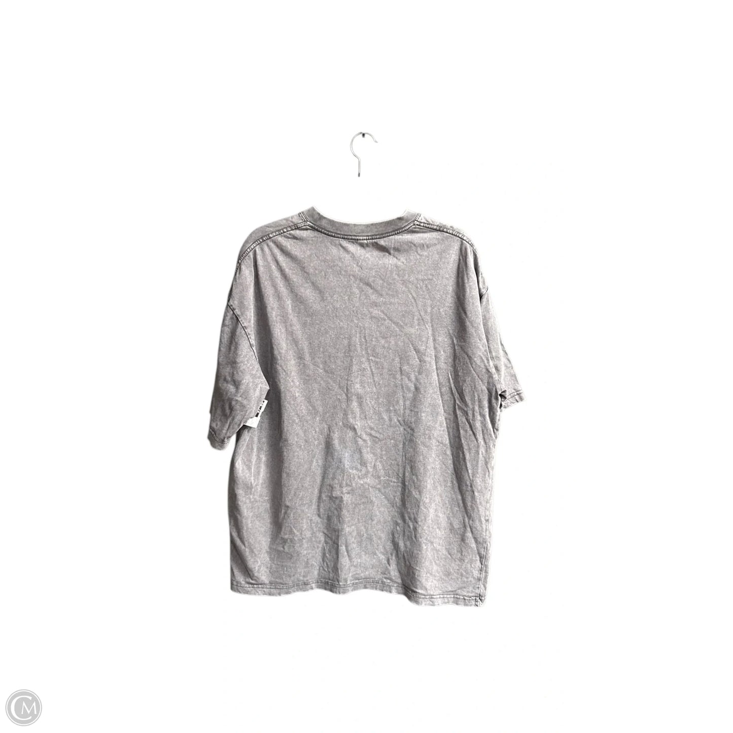 Top Short Sleeve Basic By Clothes Mentor In Grey, Size: L