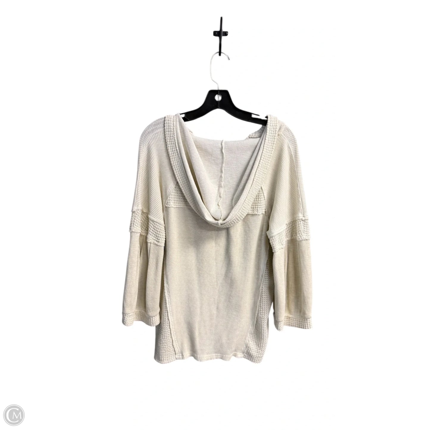 Top 3/4 Sleeve By Pol In Ivory, Size: M