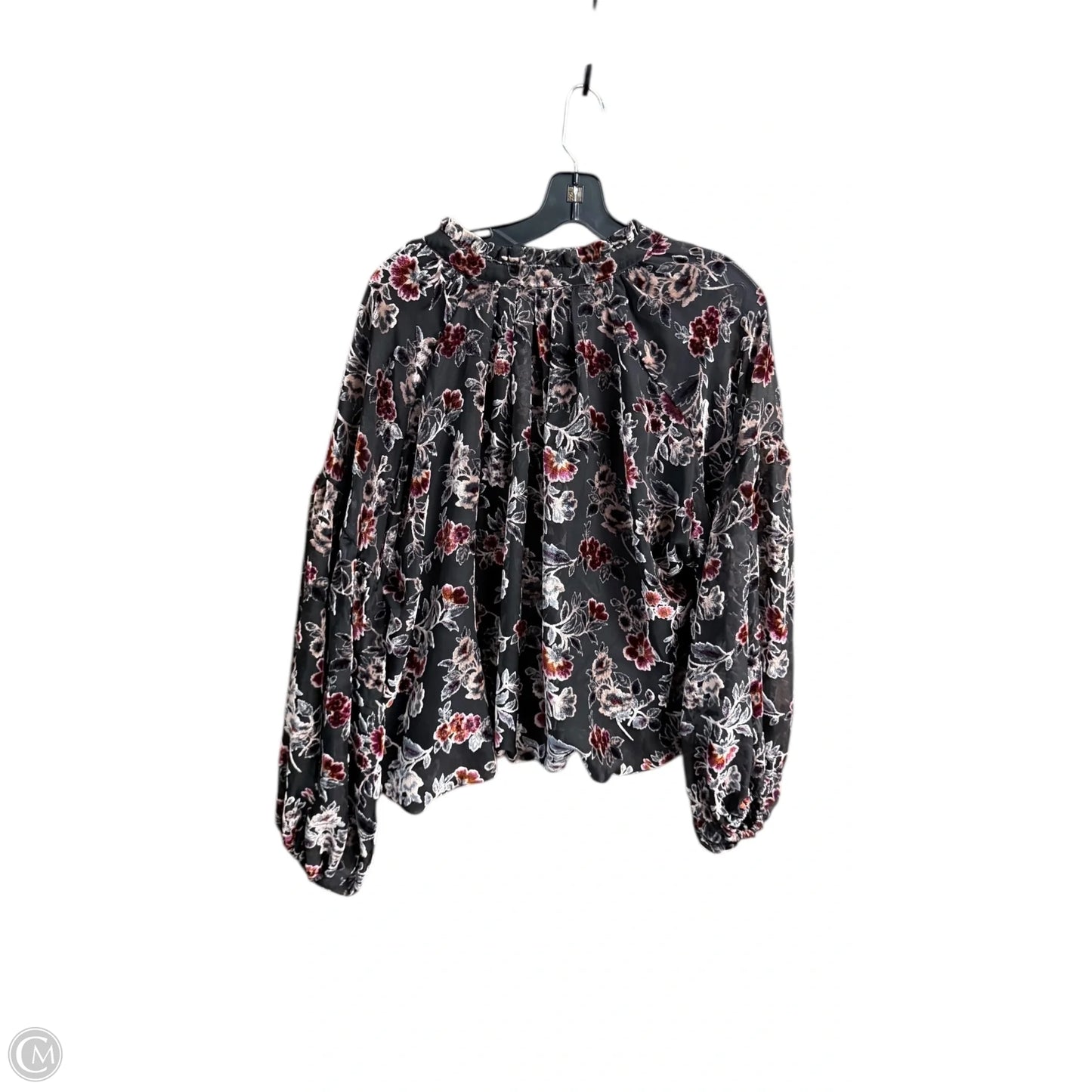 Blouse Long Sleeve By Fate In Floral Print, Size: M