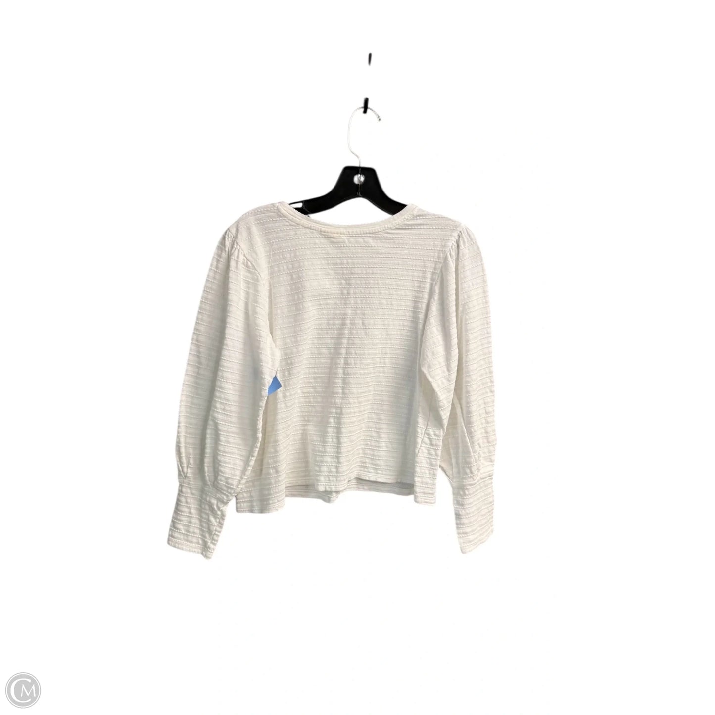 Top Long Sleeve By Ana In White, Size: M