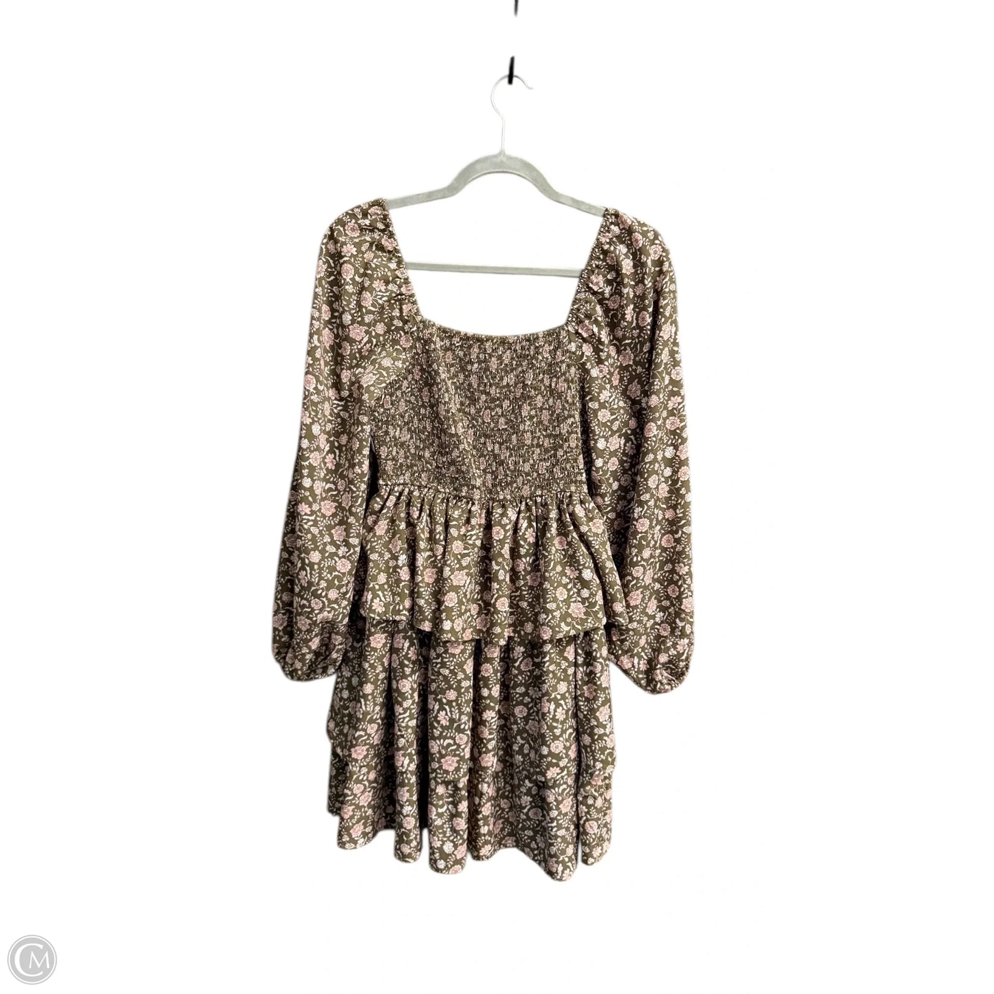 Dress Casual Short By Blu Pepper In Floral Print, Size: M