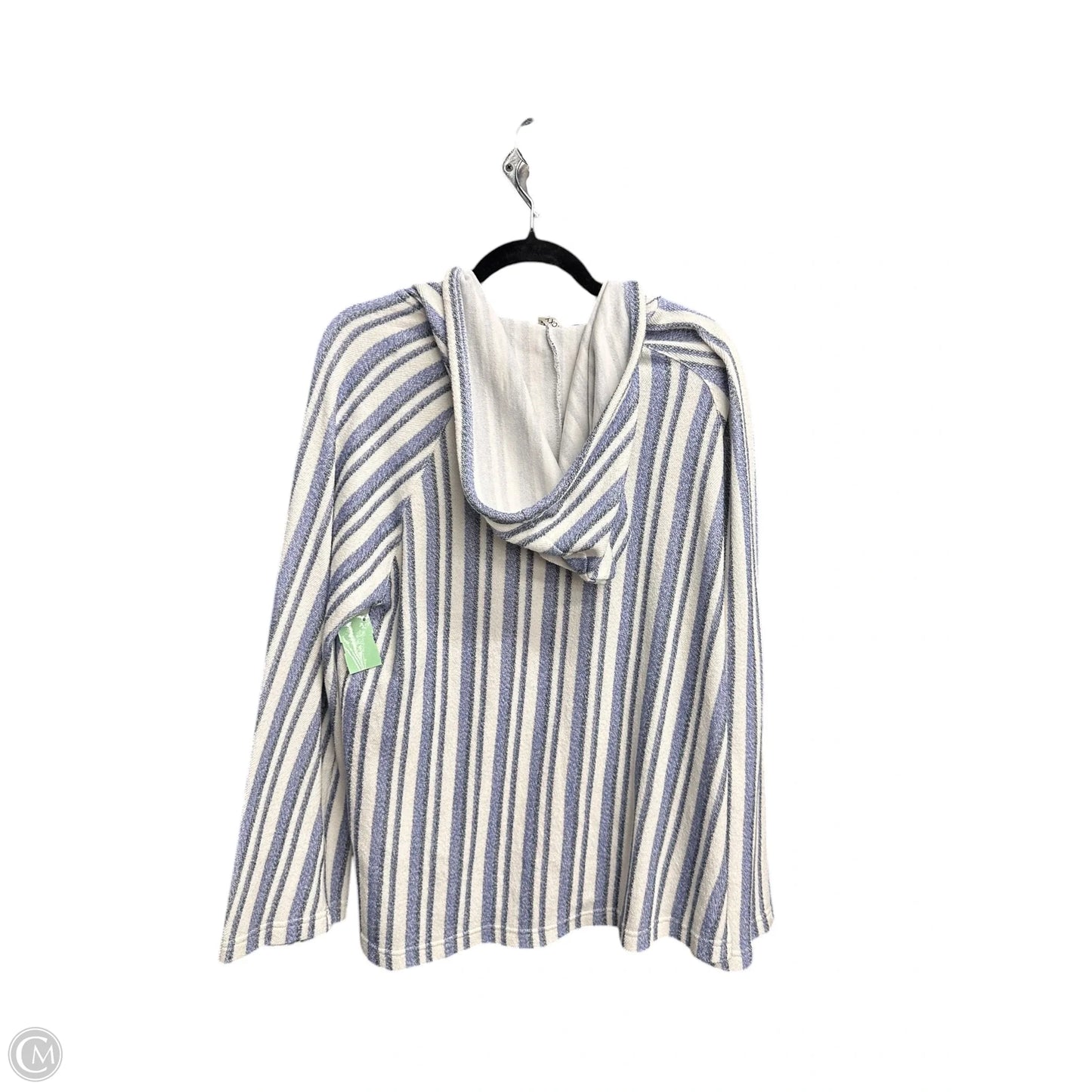 Sweatshirt Hoodie By Roxy In Striped Pattern, Size: L