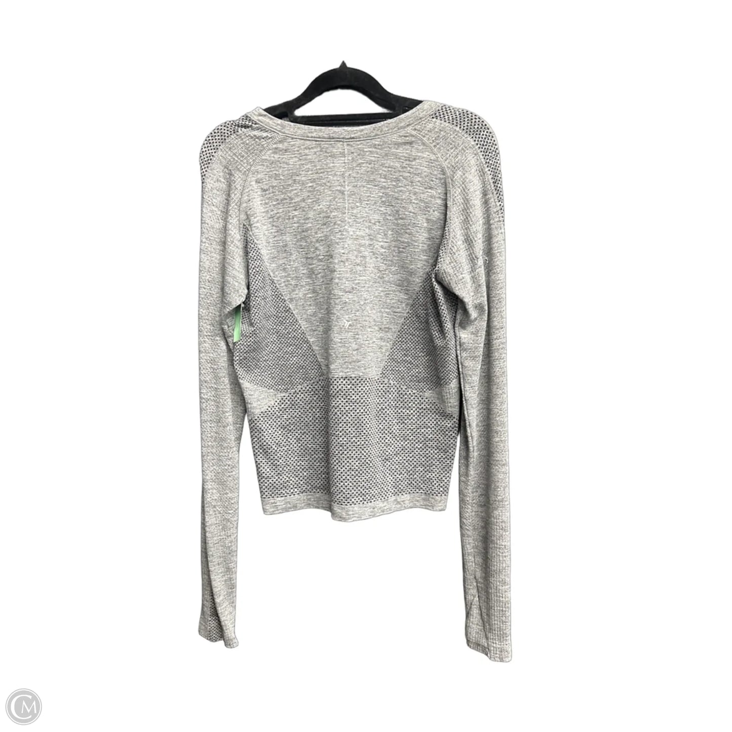 Athletic Top Long Sleeve Crewneck By Old Navy In Grey, Size: L
