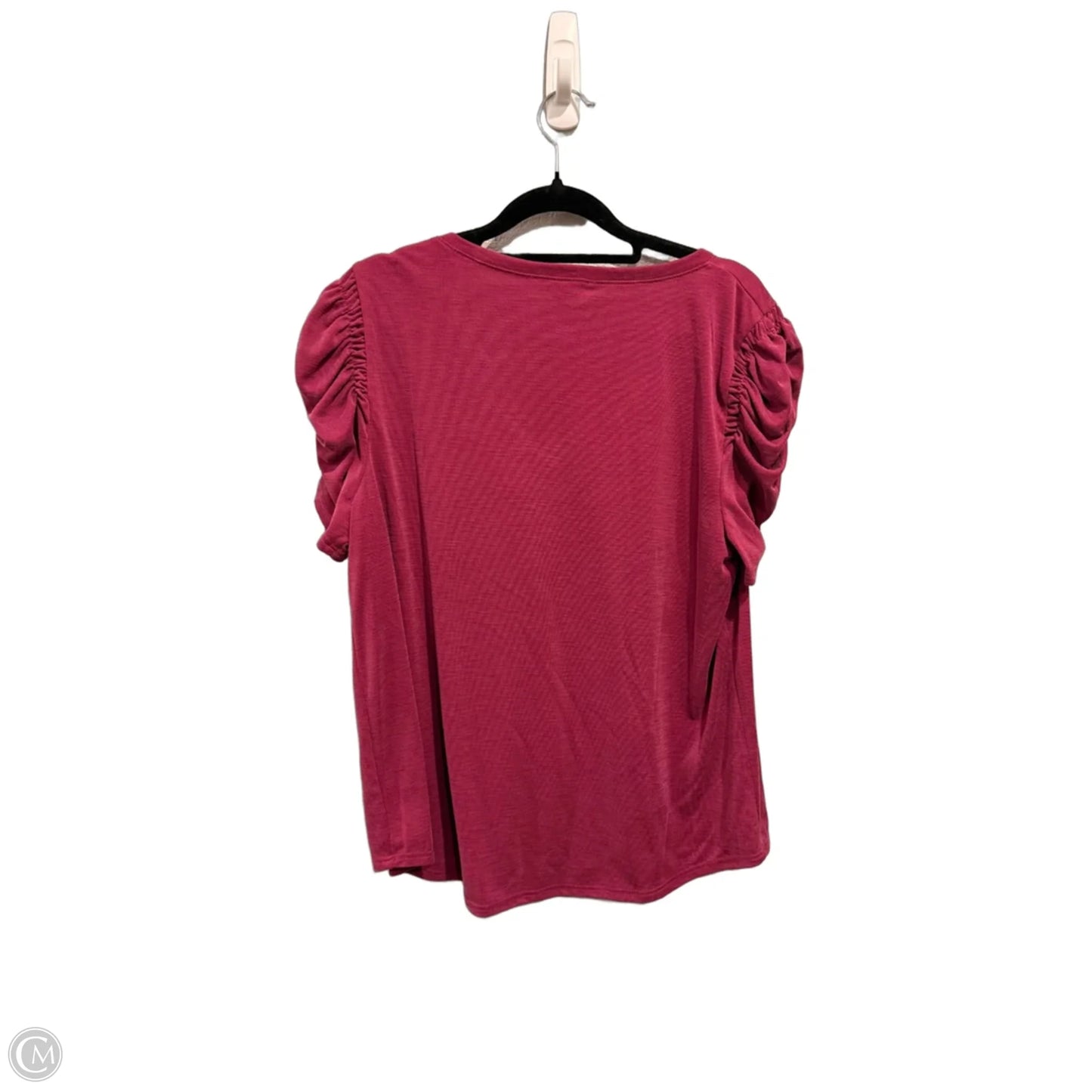 Top Short Sleeve By Green Envelope In Purple, Size: M