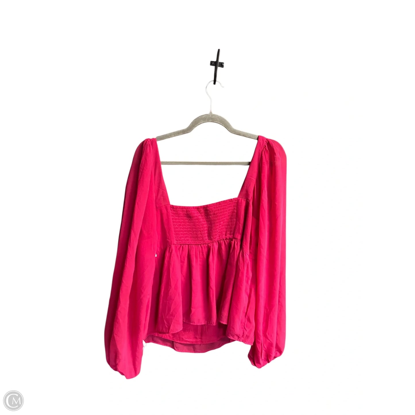 Top Long Sleeve By Abercrombie And Fitch In Red, Size: Xl