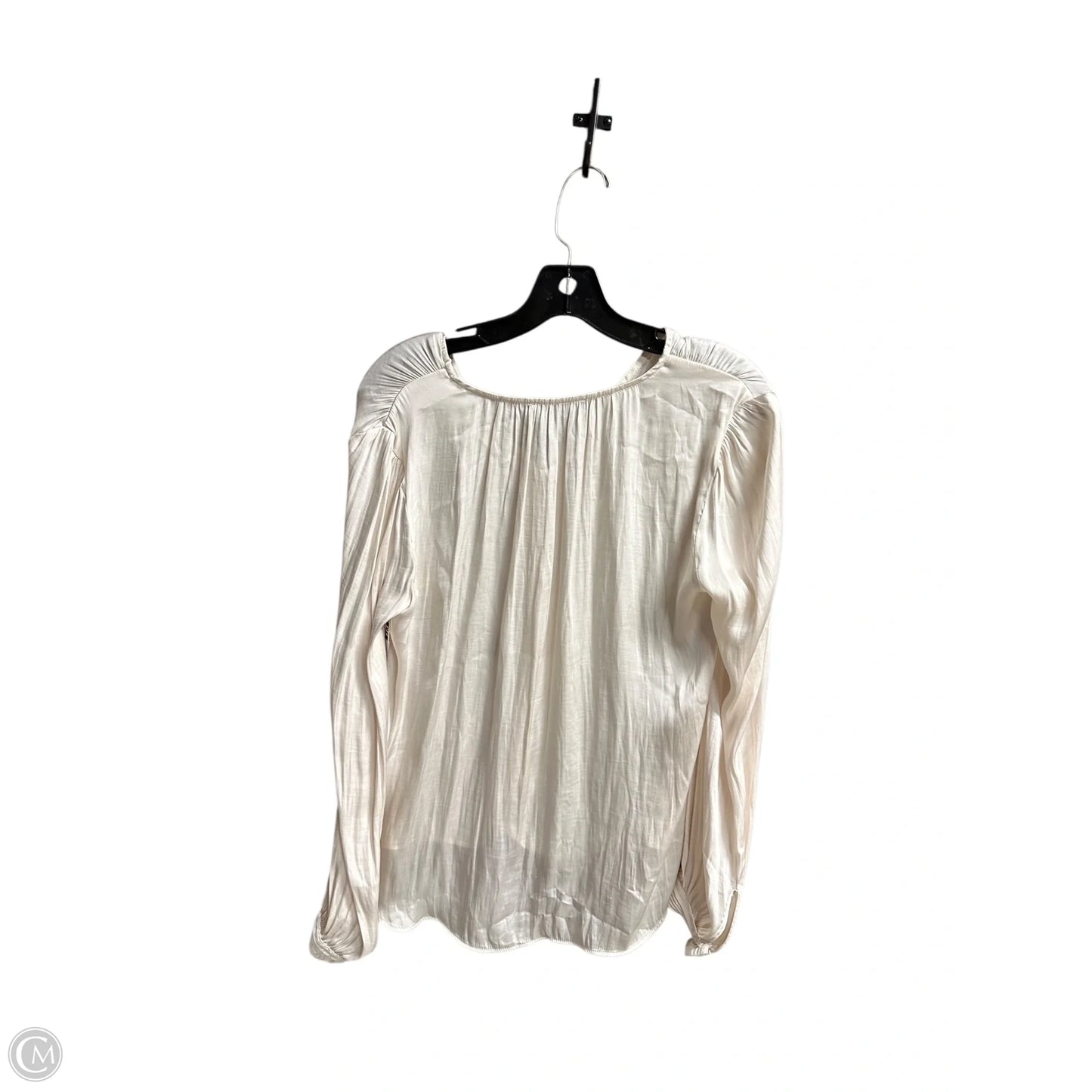 Top Long Sleeve By Banana Republic In Beige, Size: S