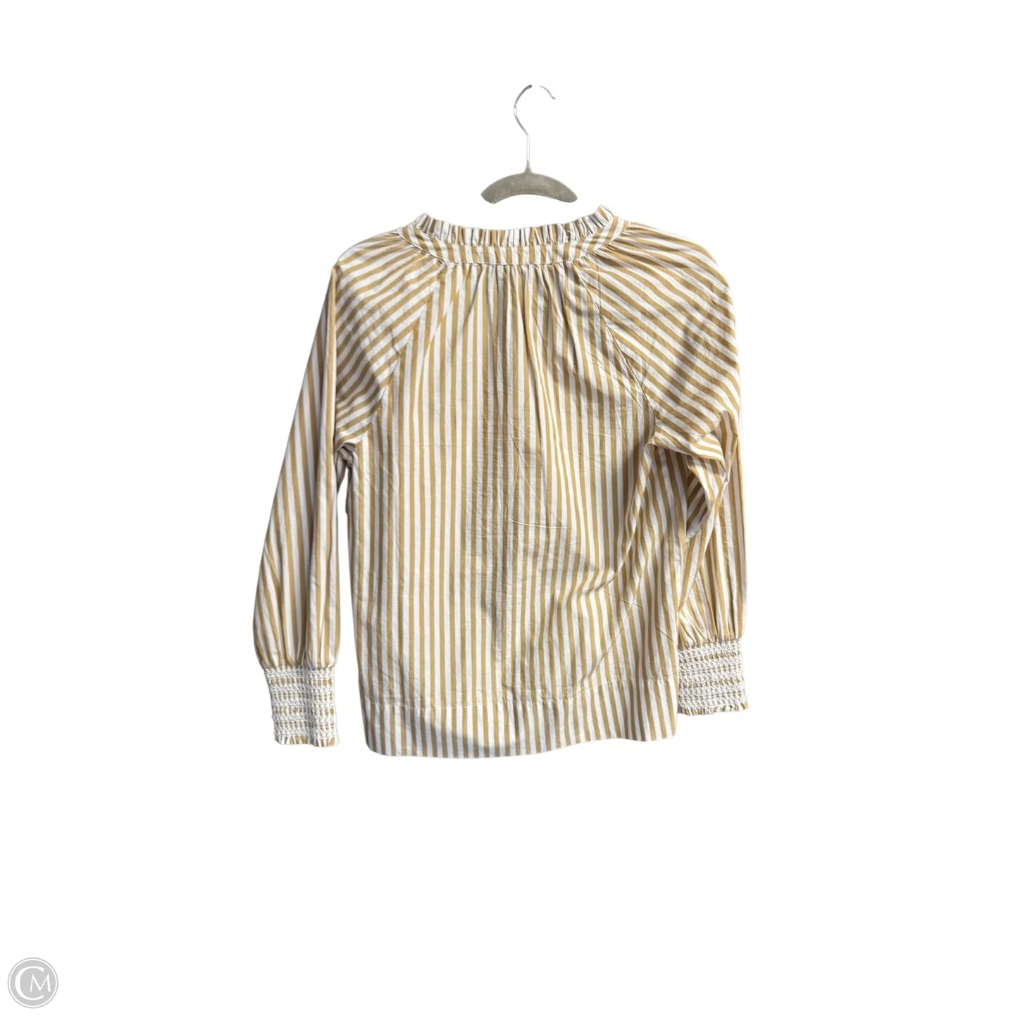 Top Long Sleeve By J. Crew In Striped Pattern, Size: Xxs