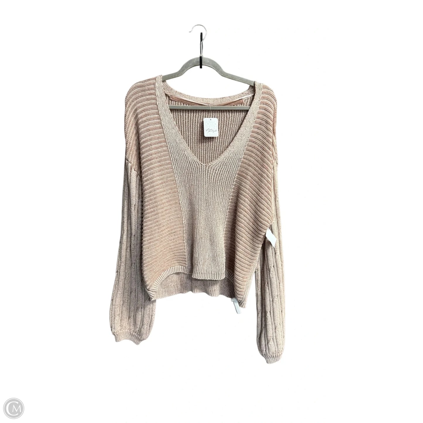 Sweater By Free People In Beige, Size: Xl