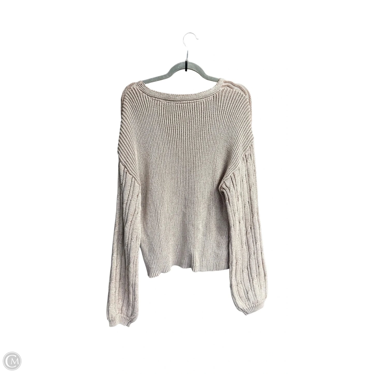 Sweater By Free People In Beige, Size: Xl