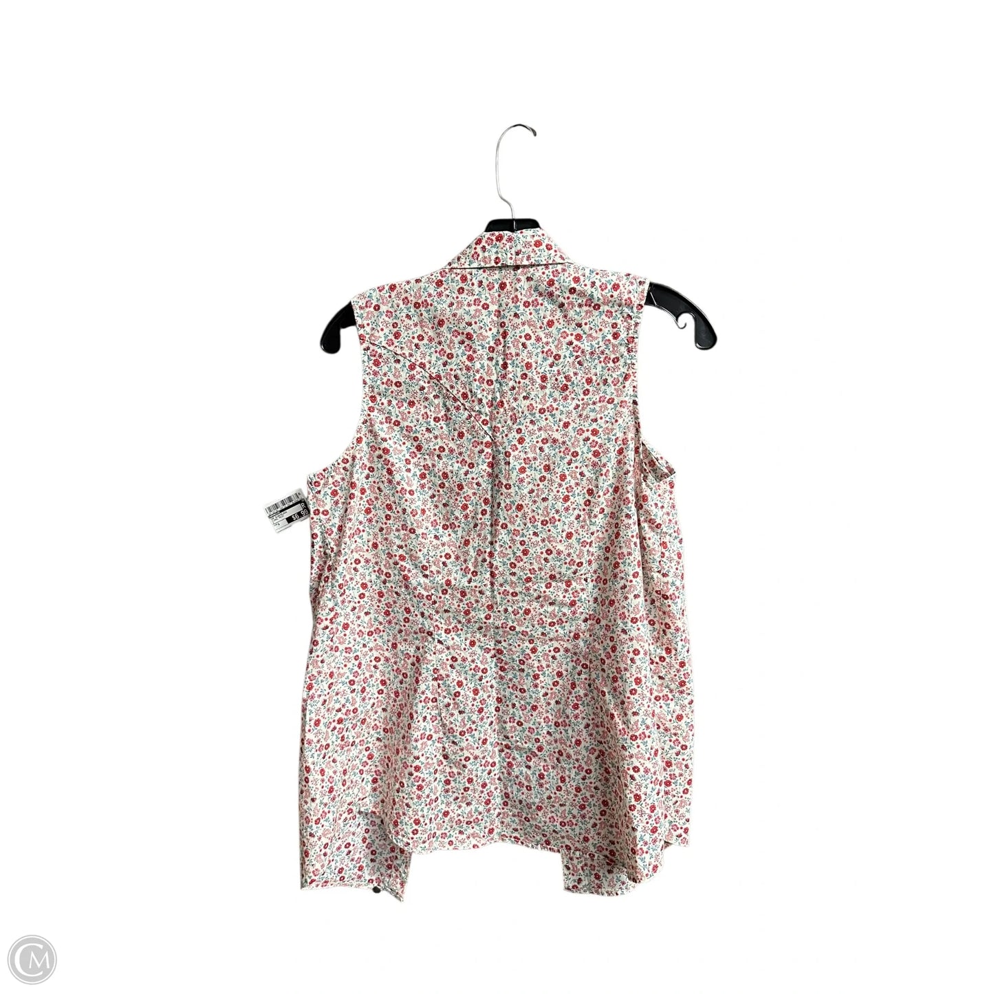 Top Sleeveless By Wrangler In Floral Print, Size: S