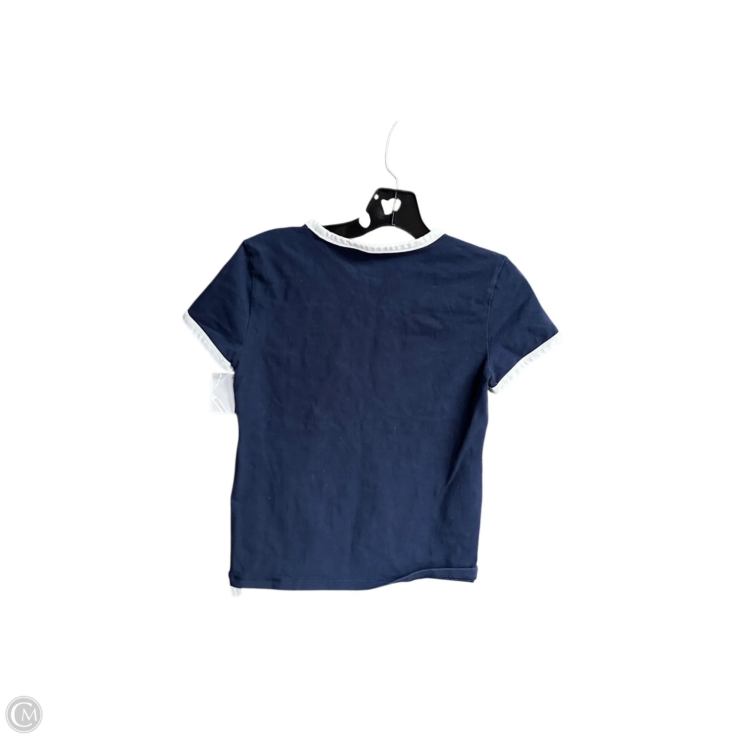 Top Short Sleeve By Clothes Mentor In Navy, Size: S