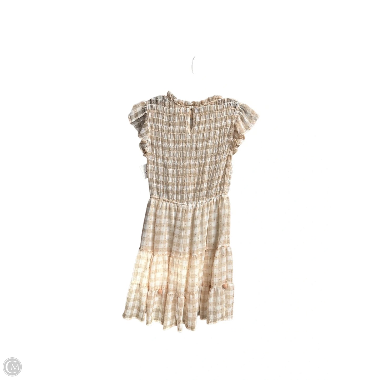 Dress Casual Short By Blu Pepper In Beige, Size: M