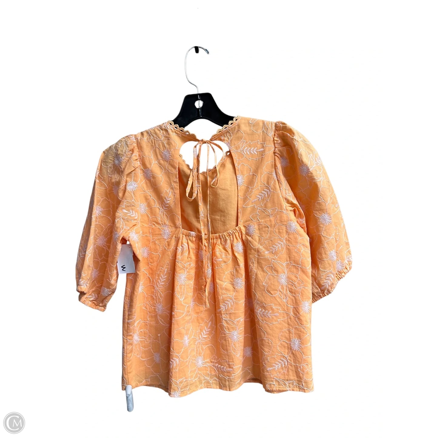 Top Short Sleeve By Loft In Orange, Size: Xs