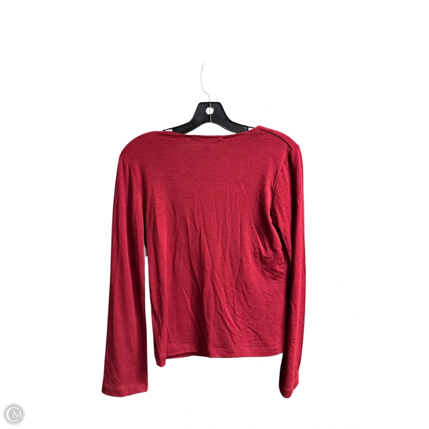 Top Long Sleeve By Banana Republic In Red, Size: S