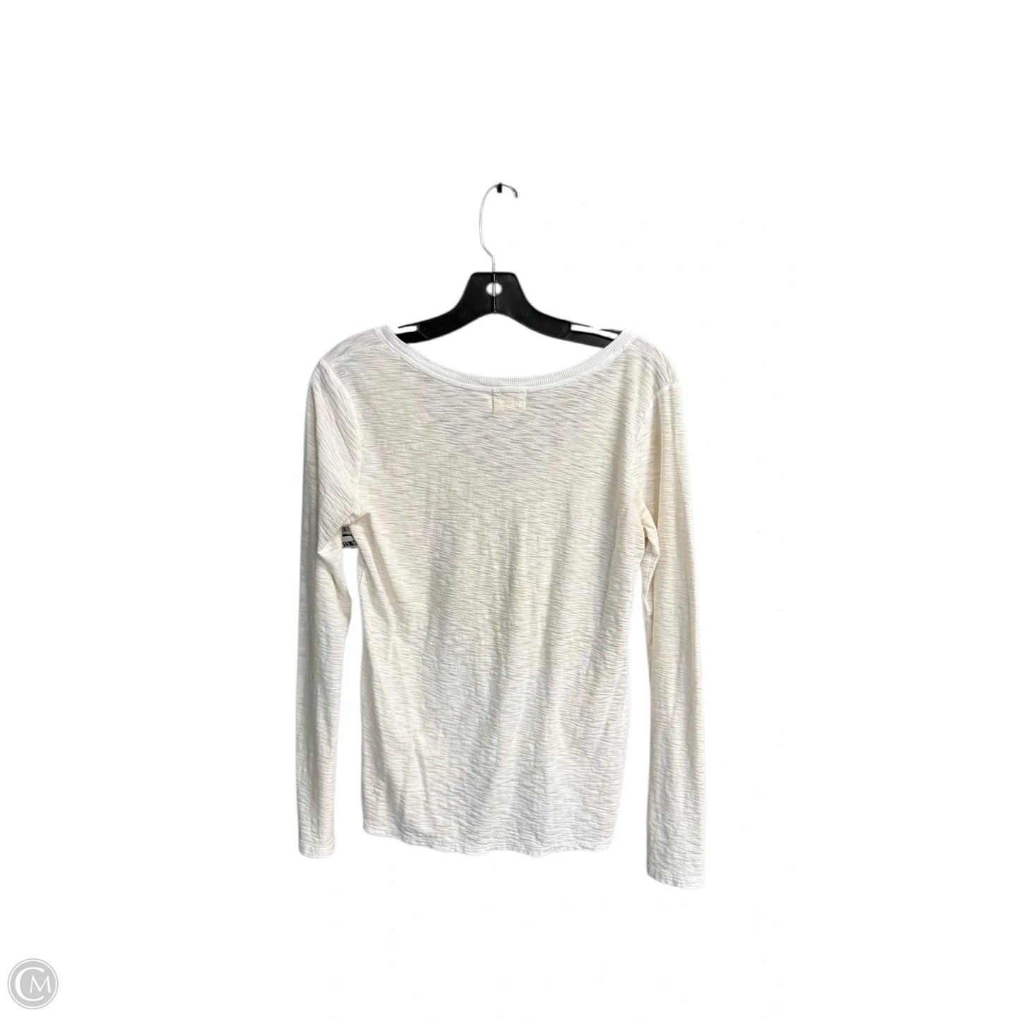 Top Long Sleeve By Nation In White, Size: S