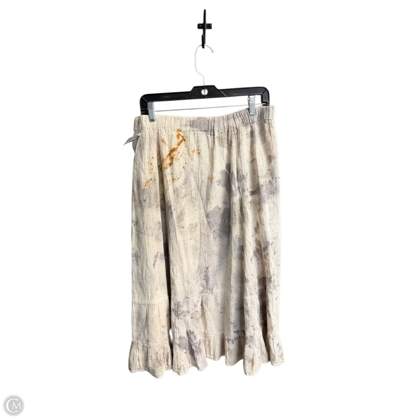 Skirt Midi By Clothes Mentor In Tan, Size: M