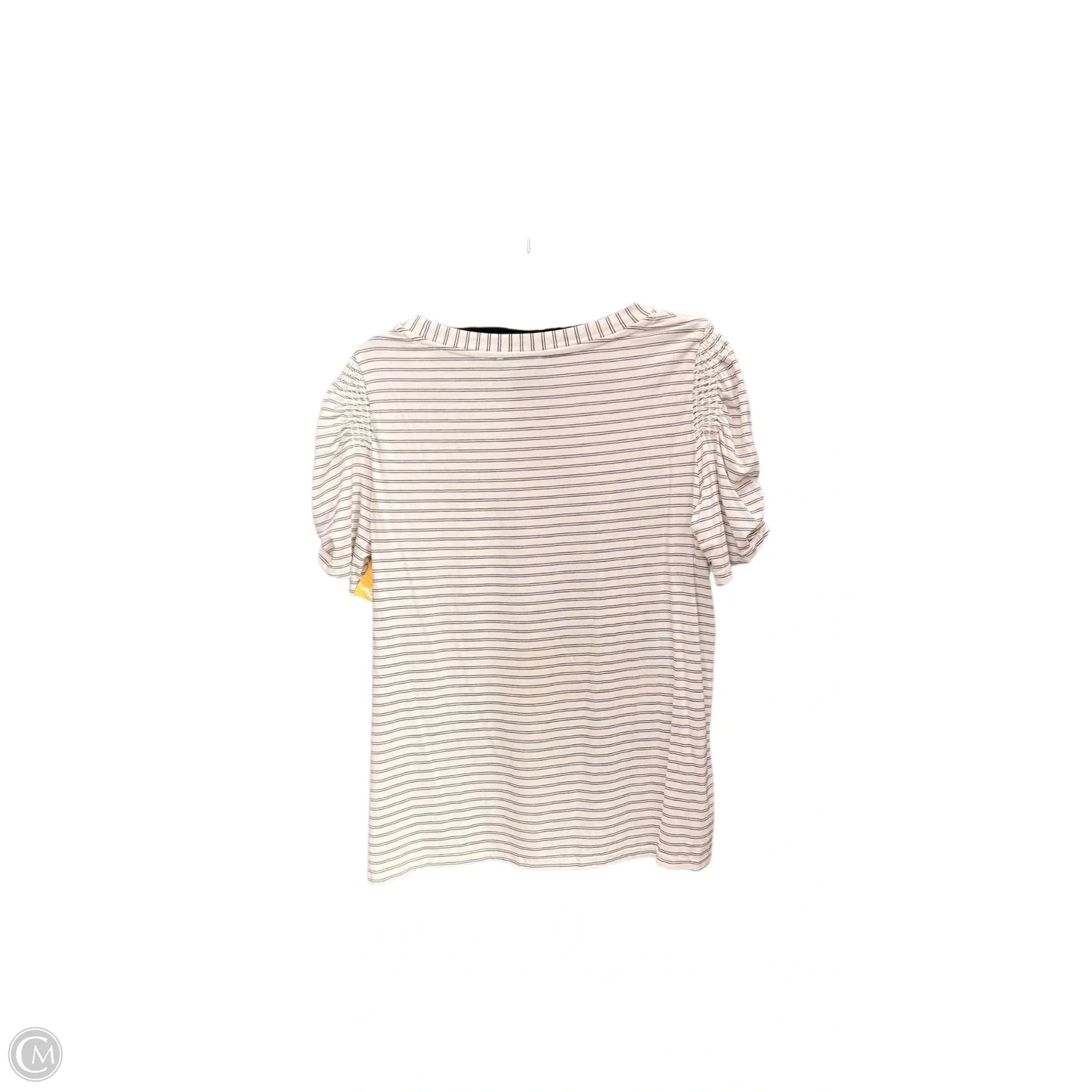 Top Short Sleeve By Modern Works In Striped Pattern, Size: S