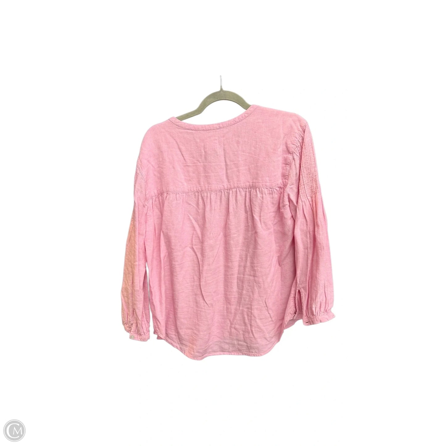 Top Long Sleeve By Joie In Pink, Size: L