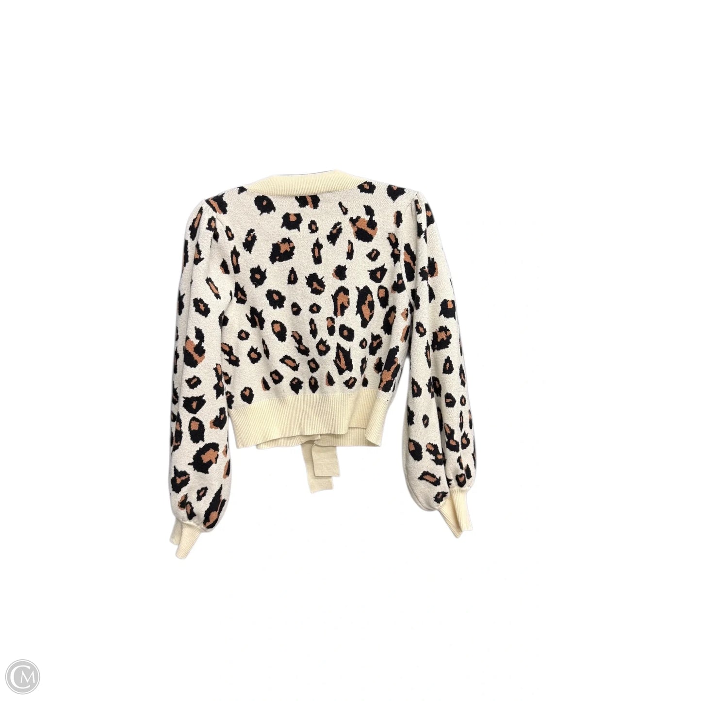 Cardigan By Entro In Leopard Print, Size: M