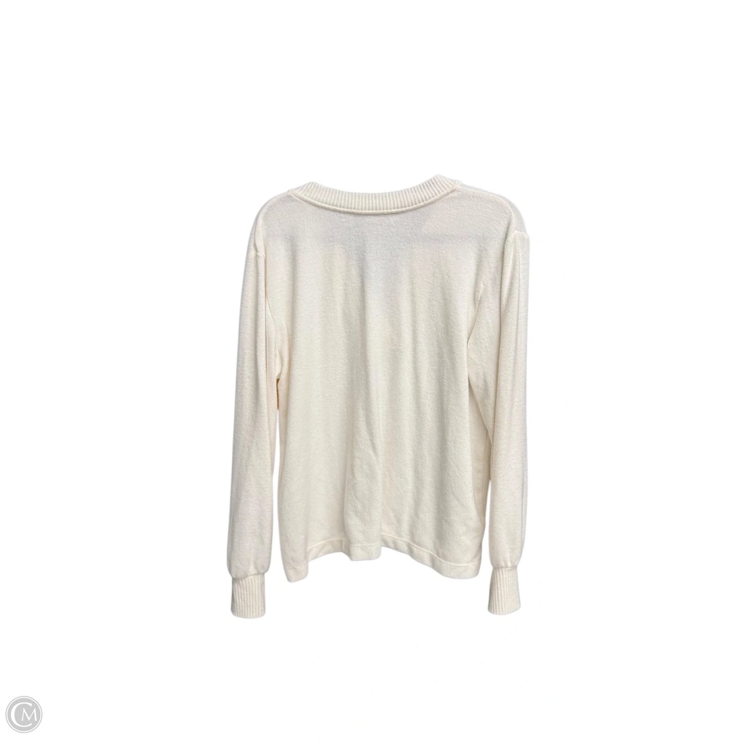 Top Long Sleeve By Loft In White, Size: S