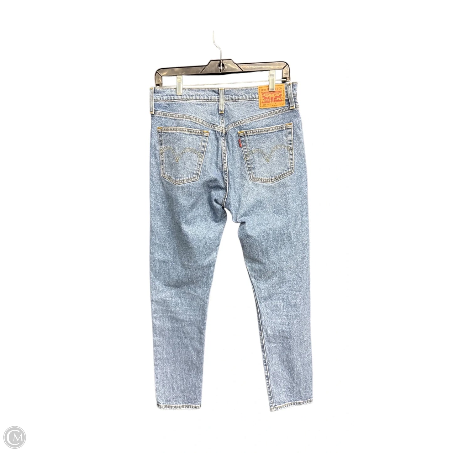 Jeans Straight By Levis In Blue Denim, Size: 6