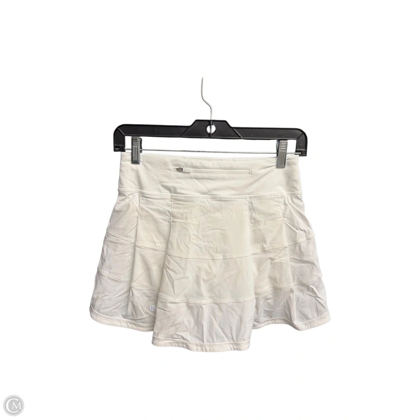 Athletic Skort By Lululemon In White, Size: Xs