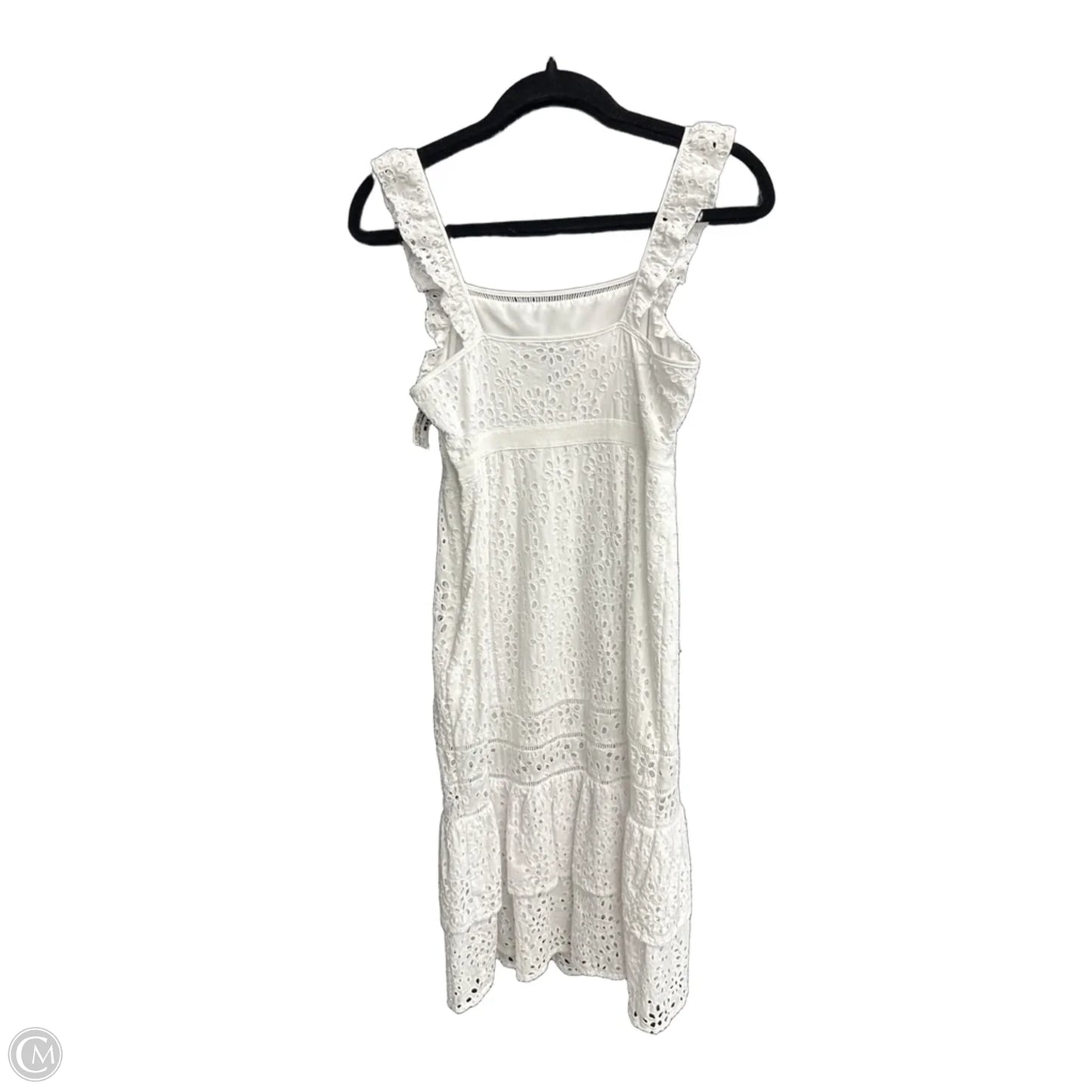 Dress Casual Midi By Banana Republic In White, Size: Xs