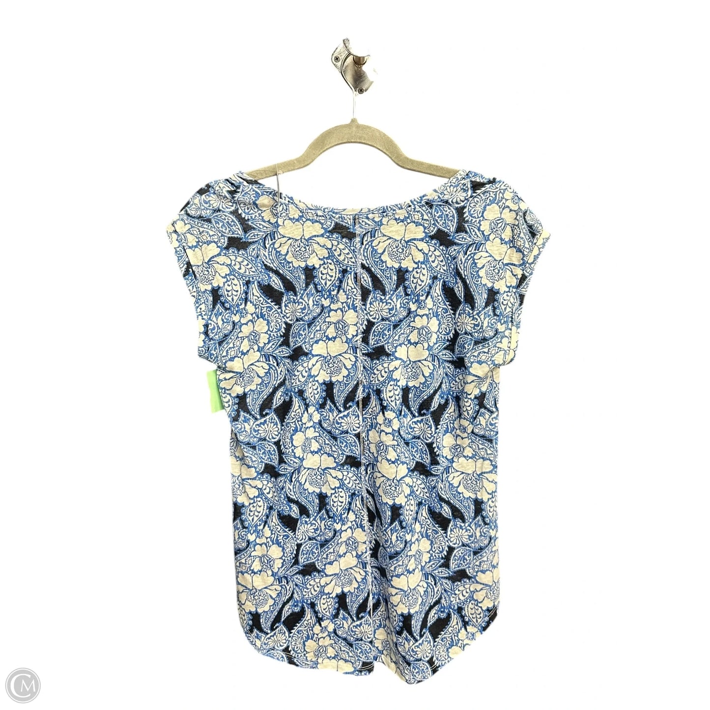 Top Short Sleeve By Loft In Floral Print, Size: Xs