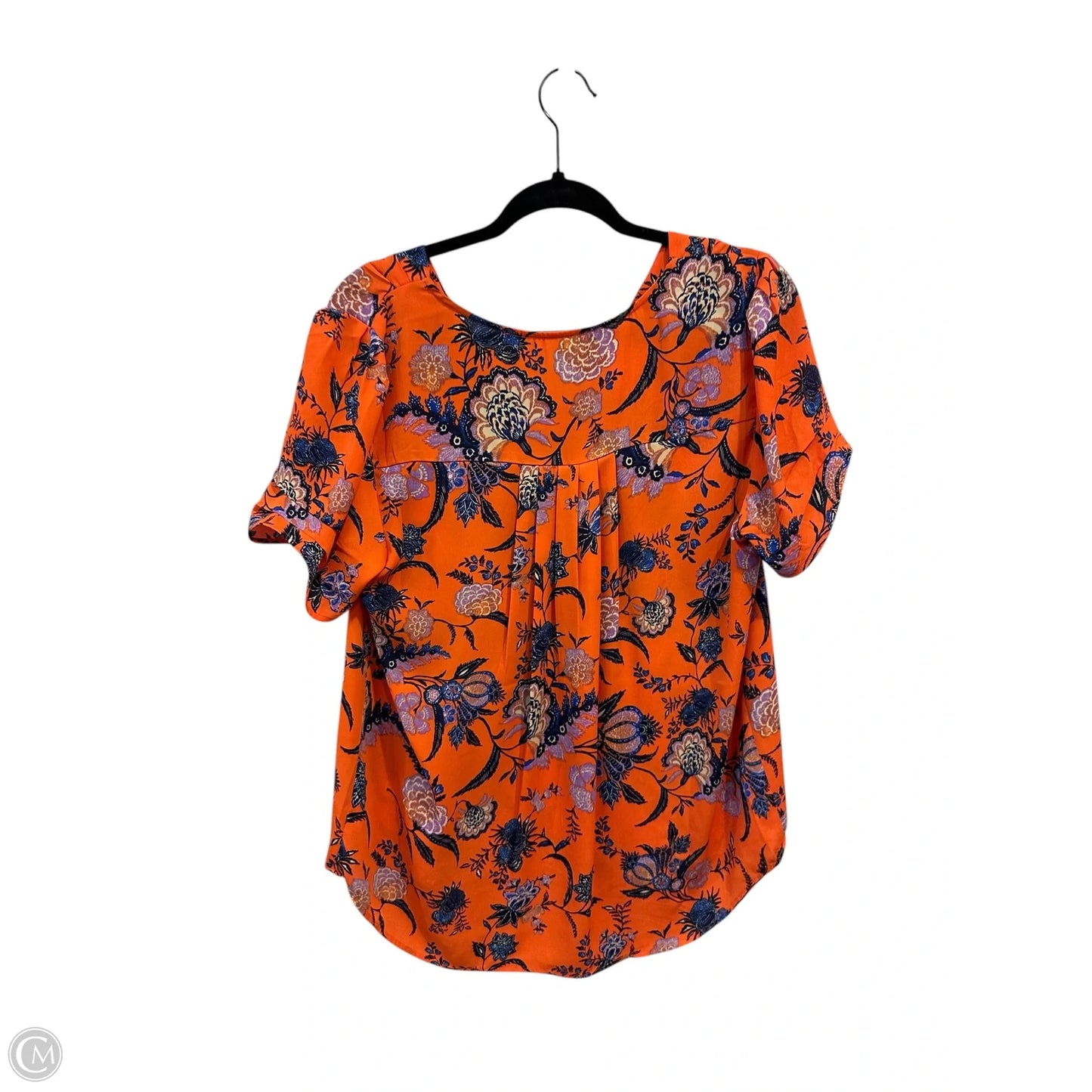 Top Short Sleeve By Dr2 In Floral Print, Size: L