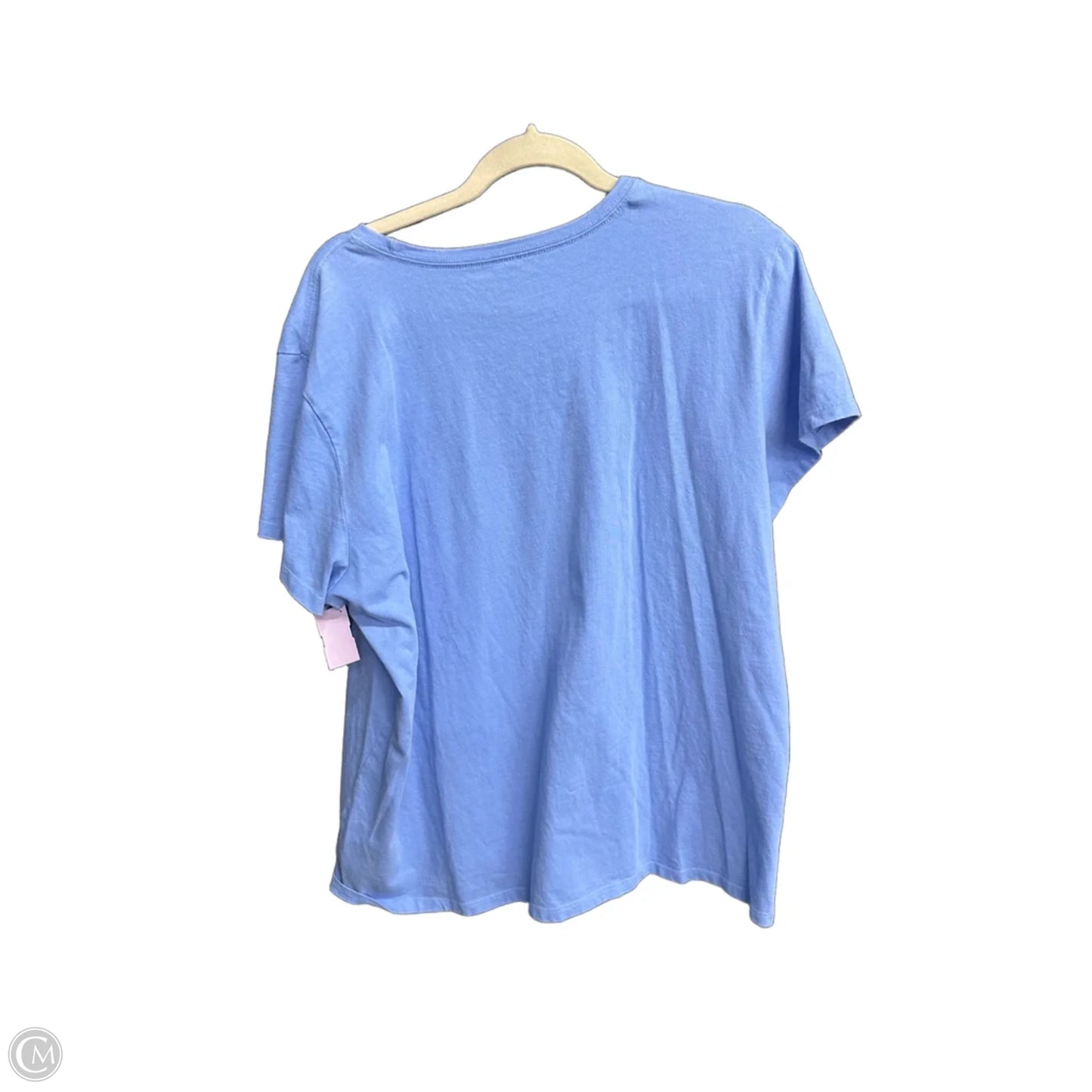 Top Short Sleeve By Life Is Good In Blue, Size: 2x