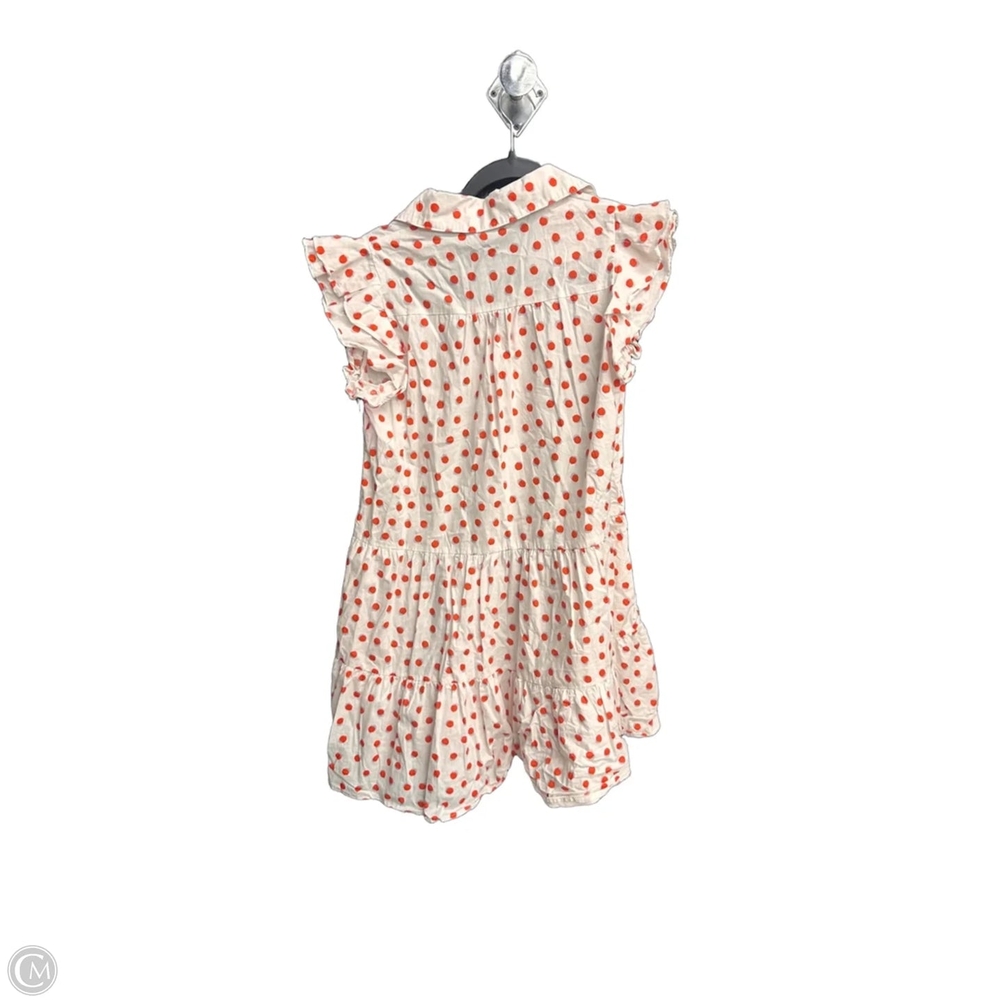 Dress Casual Short By Gigio In Orange & White, Size: S