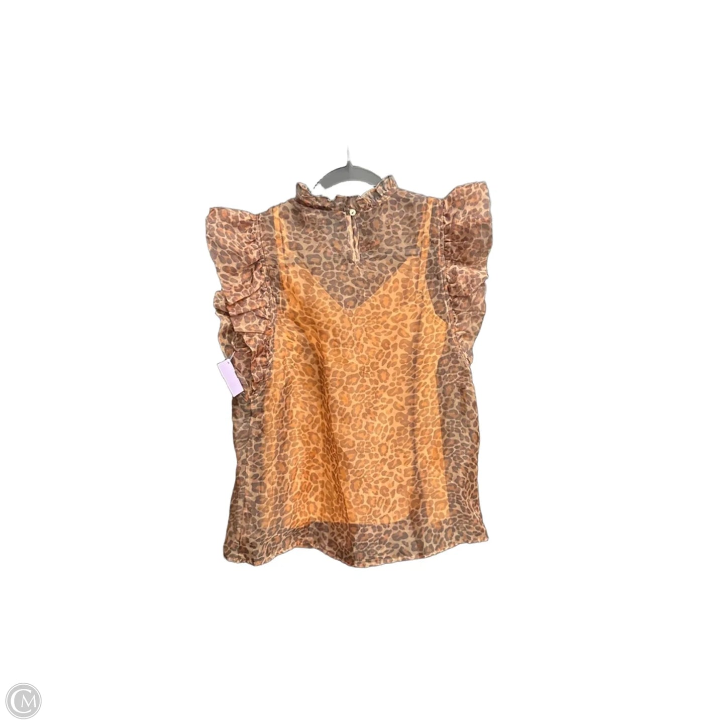 Top Sleeveless By Entro In Leopard Print, Size: S