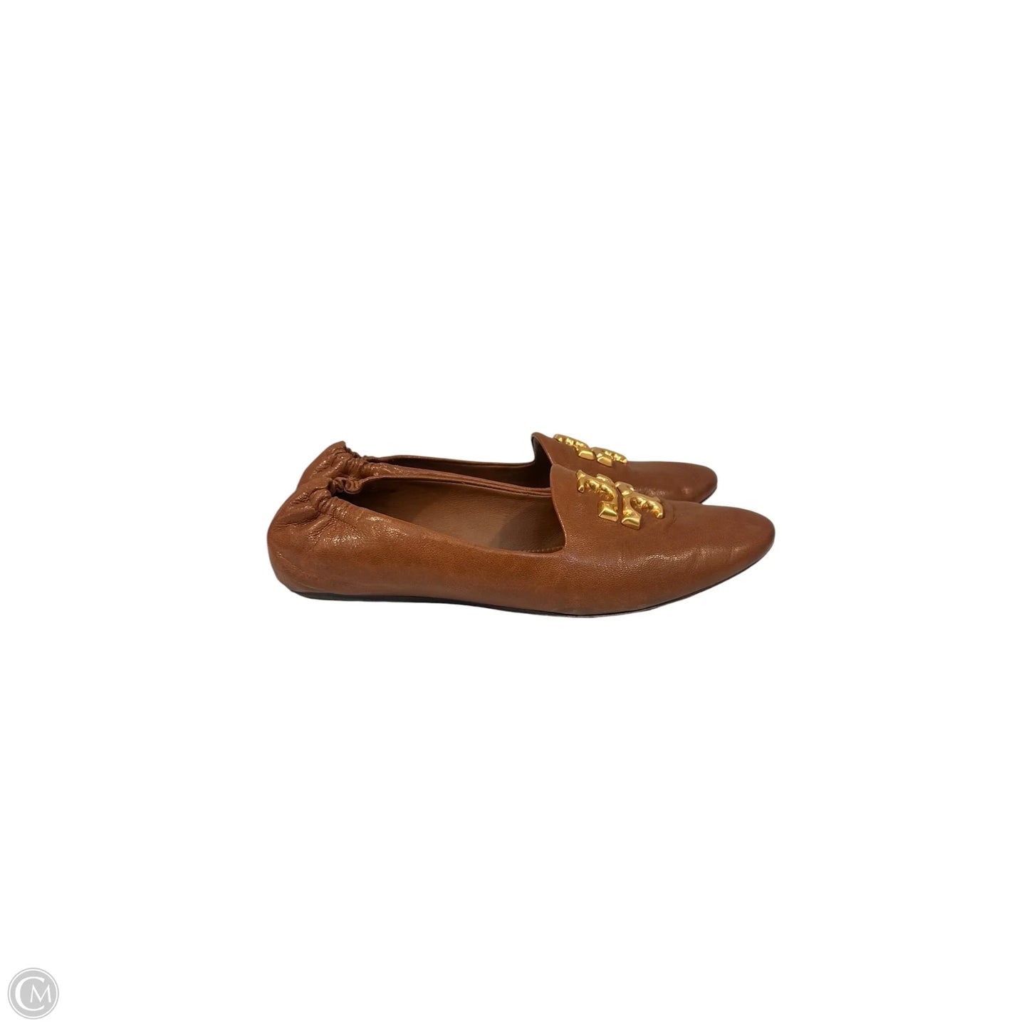 Shoes Designer By Tory Burch In Brown & Gold, Size: 11