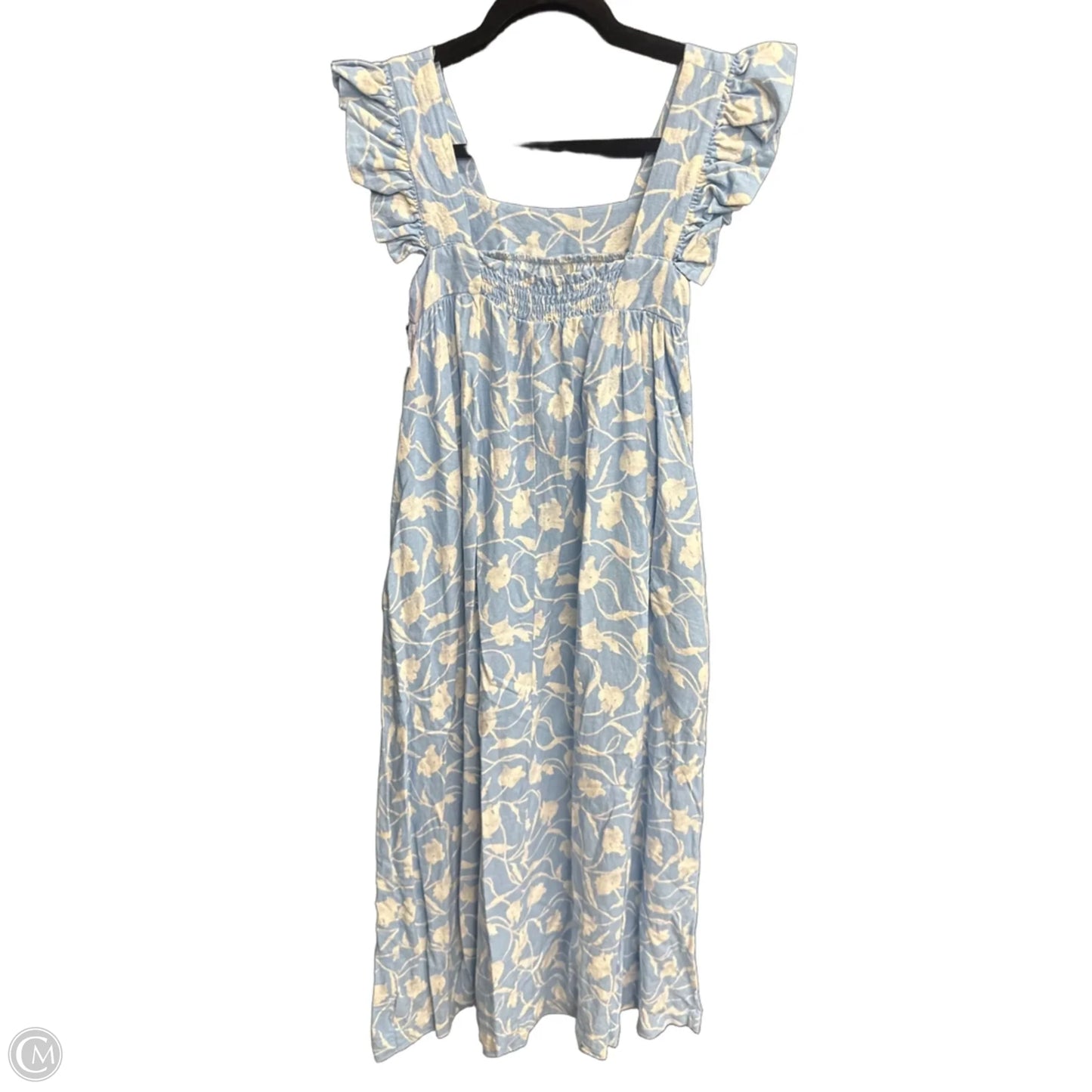 Dress Casual Maxi By A New Day In Blue & White, Size: Xs