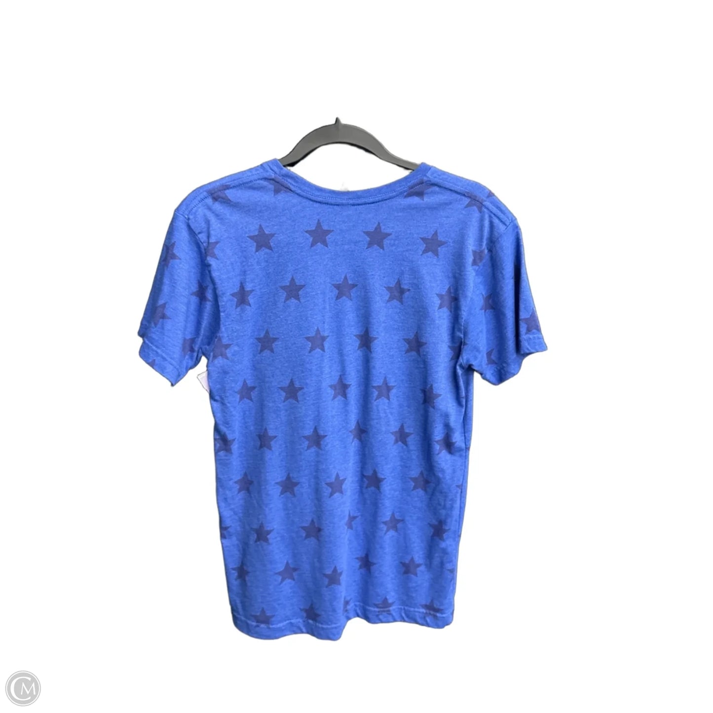 Top Short Sleeve By Bella + Canvas In Blue, Size: S